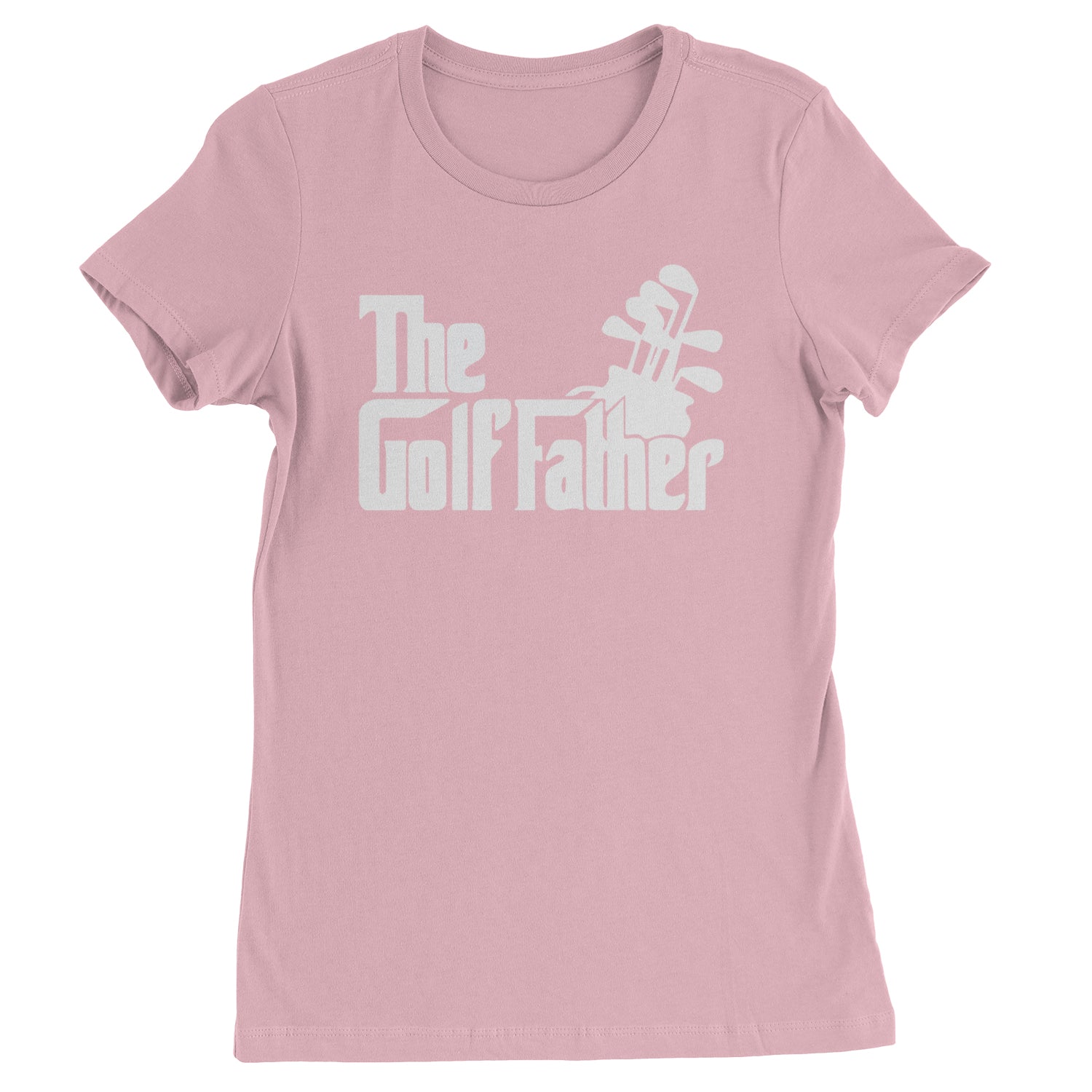 The Golf Father Golfing Dad  Womens T-shirt Light Pink