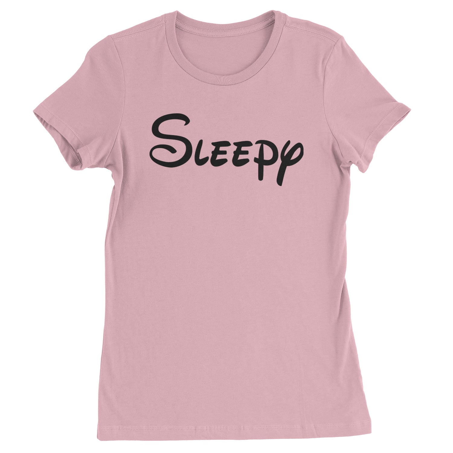 Sleepy - 7 Dwarfs Costume Womens T-shirt Light Pink