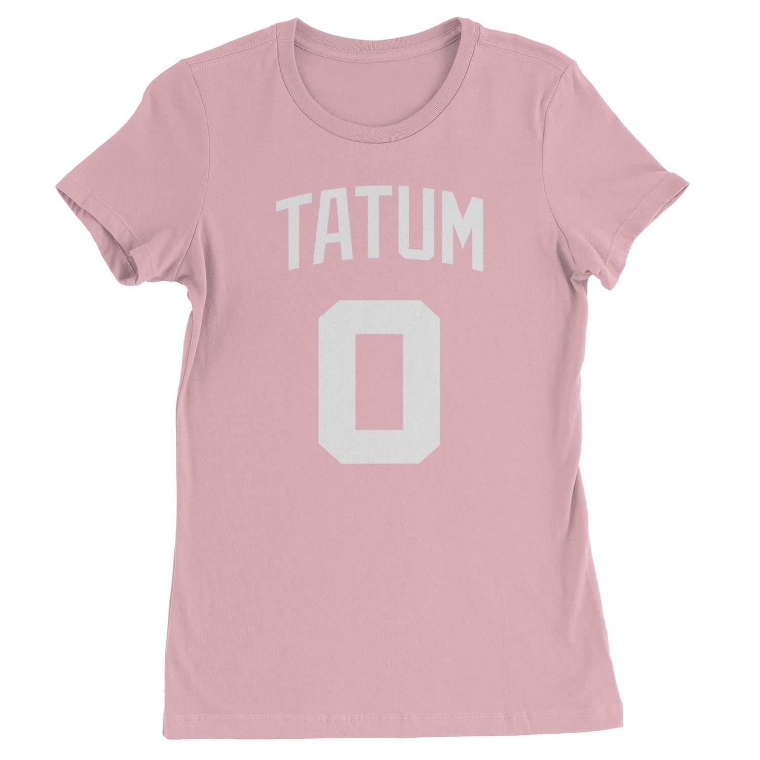 Tatum #0 Boston Basketball Womens T-shirt Light Pink