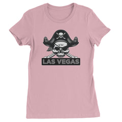 Raider Skull Straight Outta Las Vegas Womens T-shirt Light Pink
