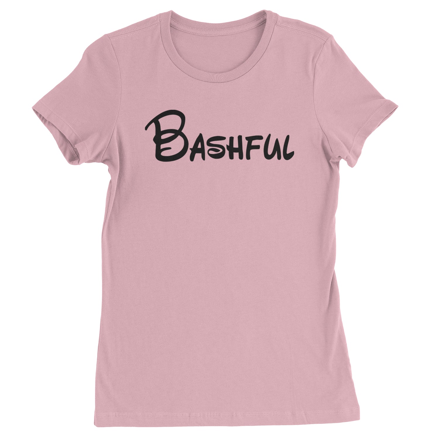 Bashful - 7 Dwarfs Costume Womens T-shirt Light Pink