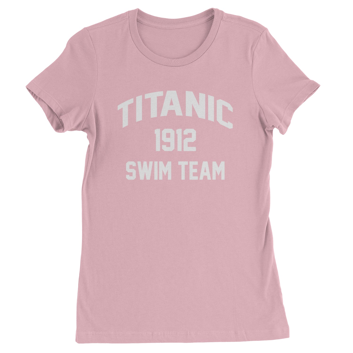 Titanic Swim Team 1912 Funny Cruise Womens T-shirt Light Pink