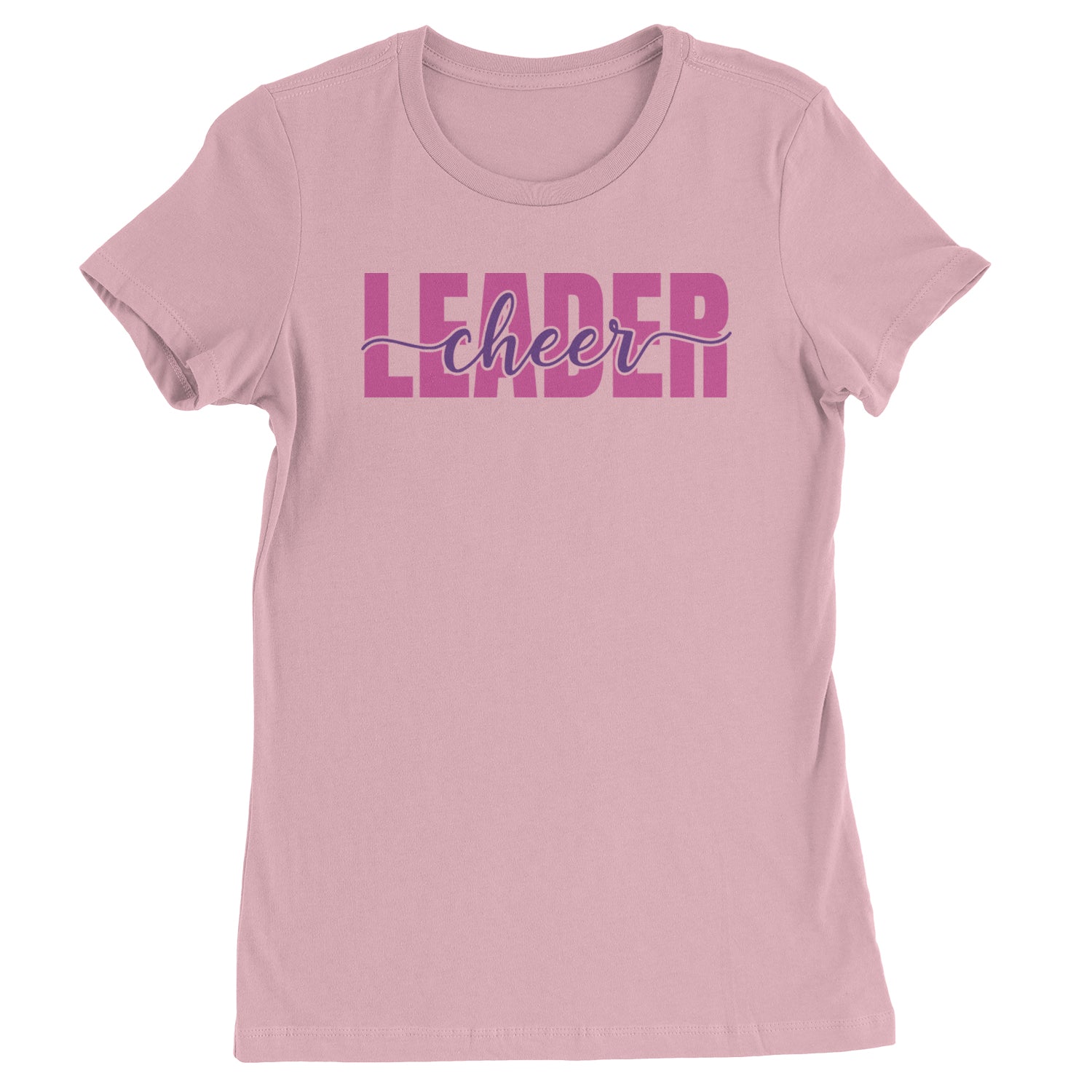 Cheerleader Script Style Womens T-shirt Light Pink