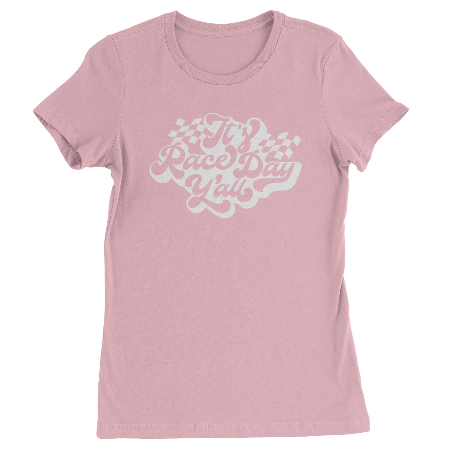 It's Race Day, Y'all Womens T-shirt Light Pink