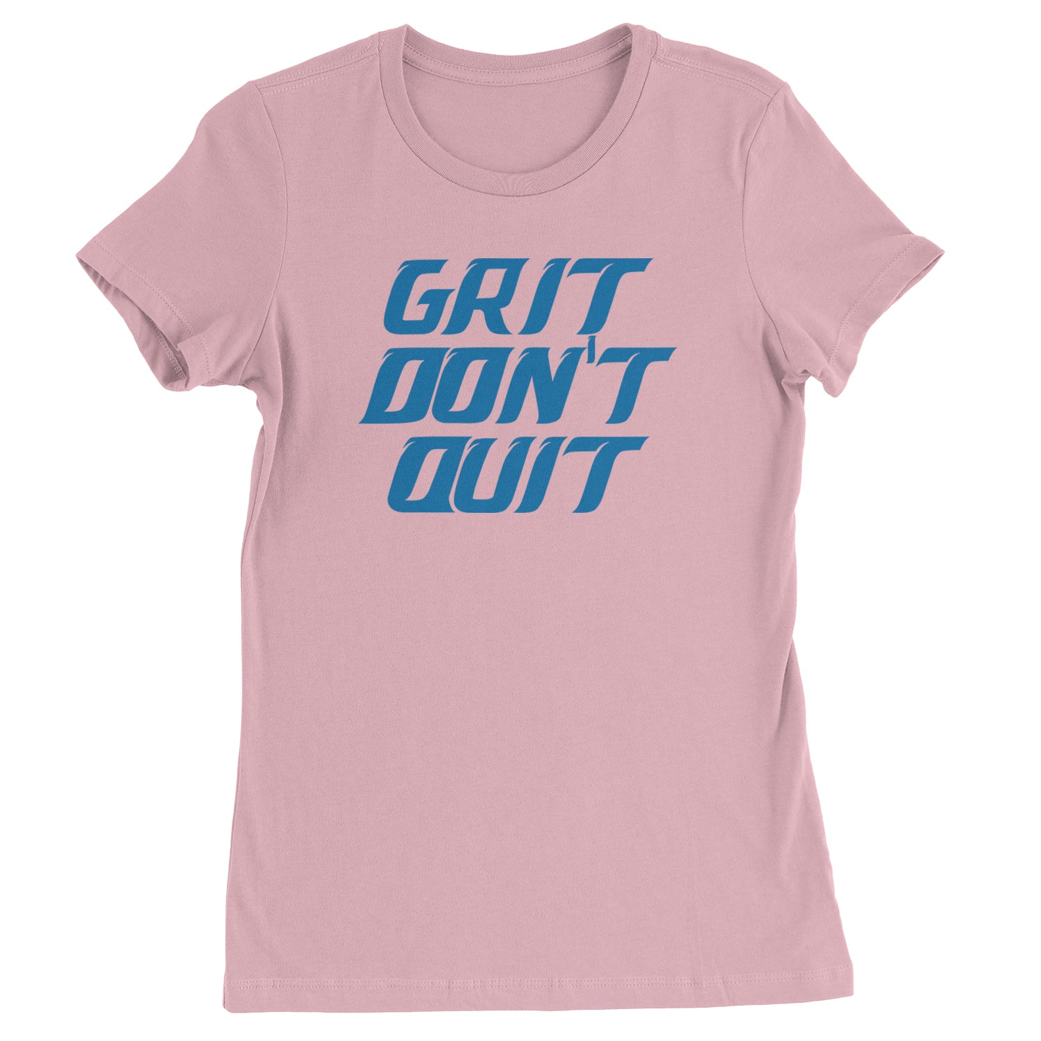 Grit Don't Quit Detroit Grit Womens T-shirt Light Pink