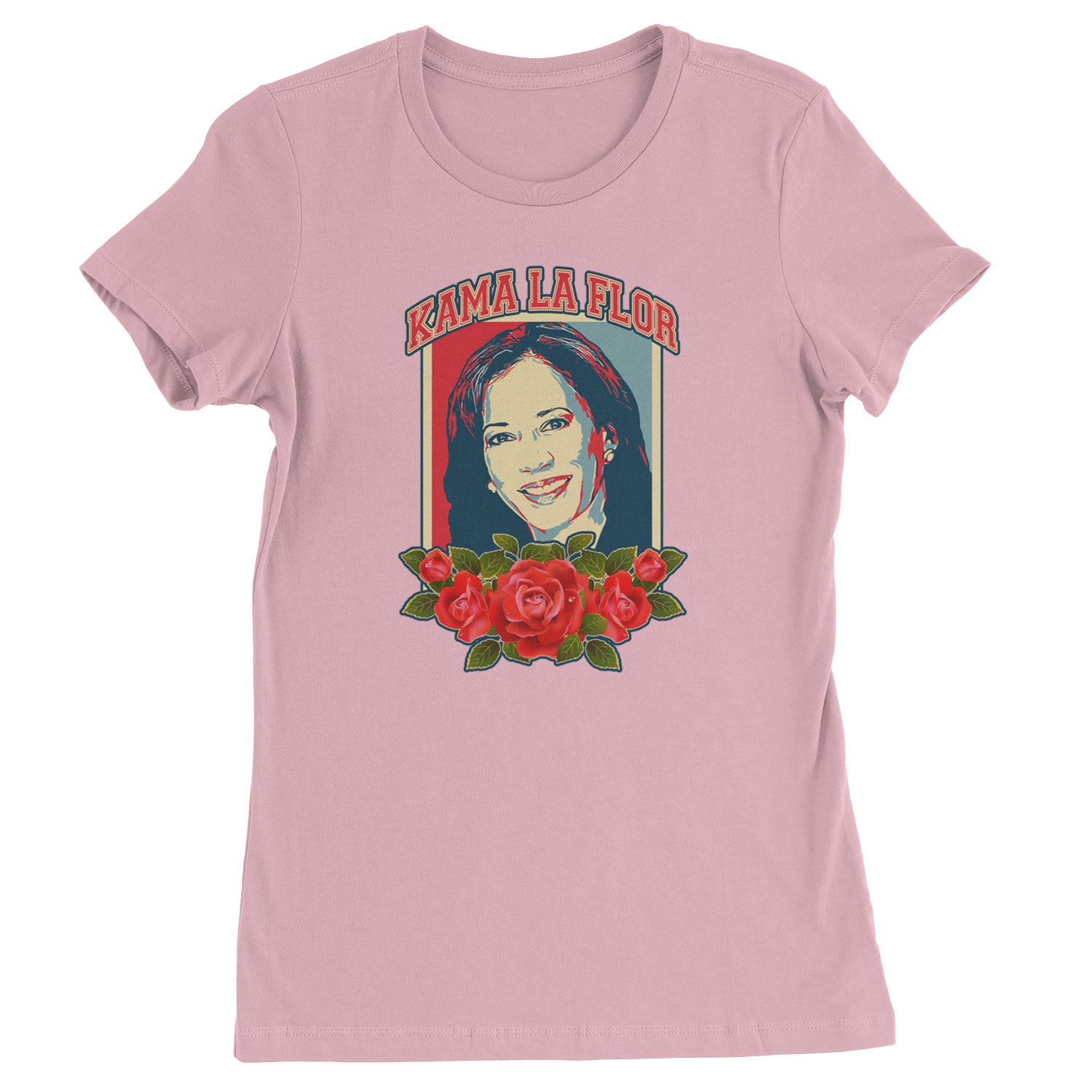 Kama La Flor Kamala Como La Flor Womens T-shirt Light Pink