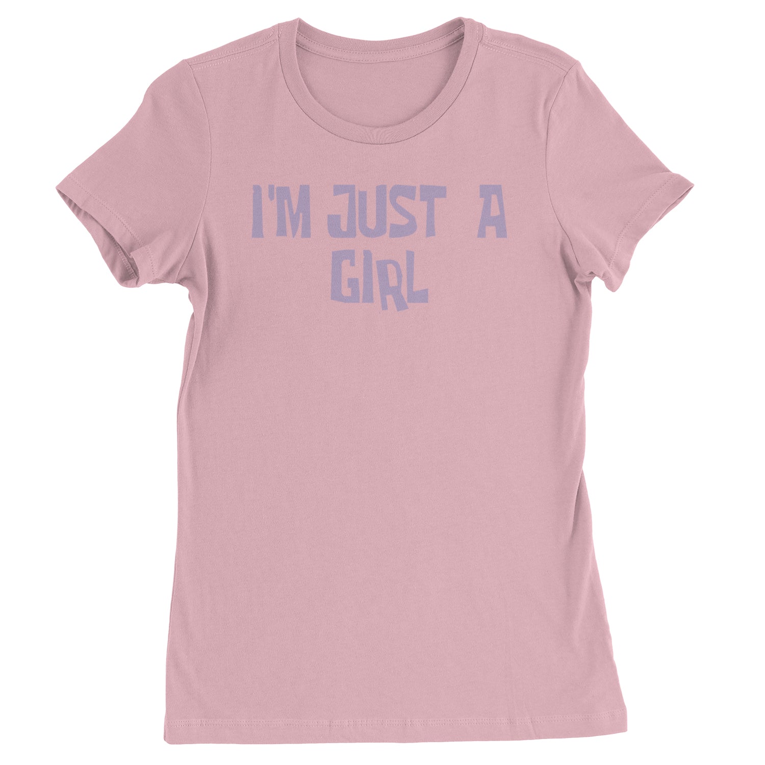 I'm Just A Girl Guts Music Womens T-shirt Light Pink