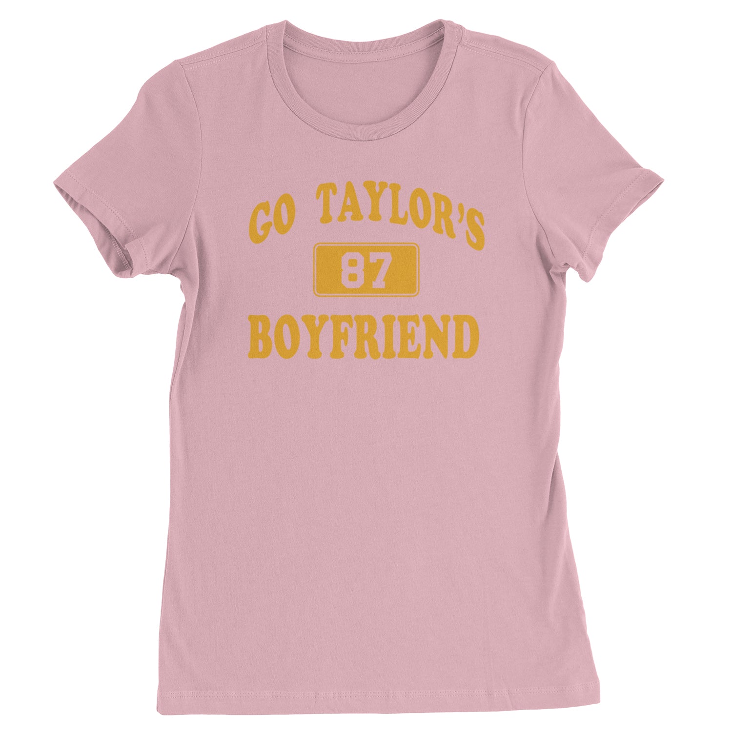 Go Taylor's Boyfriend Kansas City Womens T-shirt Light Pink