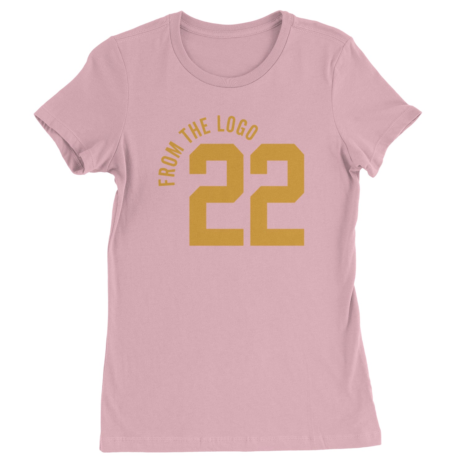 From The Logo #22 Basketball Womens T-shirt Light Pink