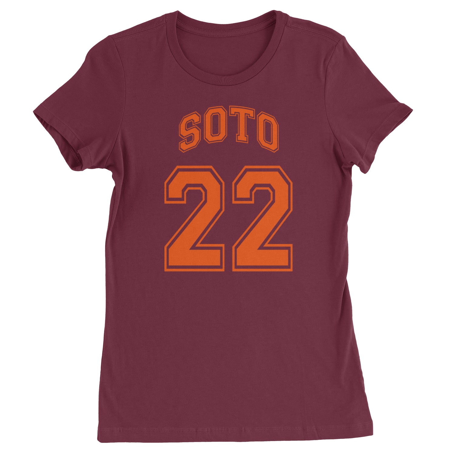 Soto Number 22  Womens T-shirt Maroon