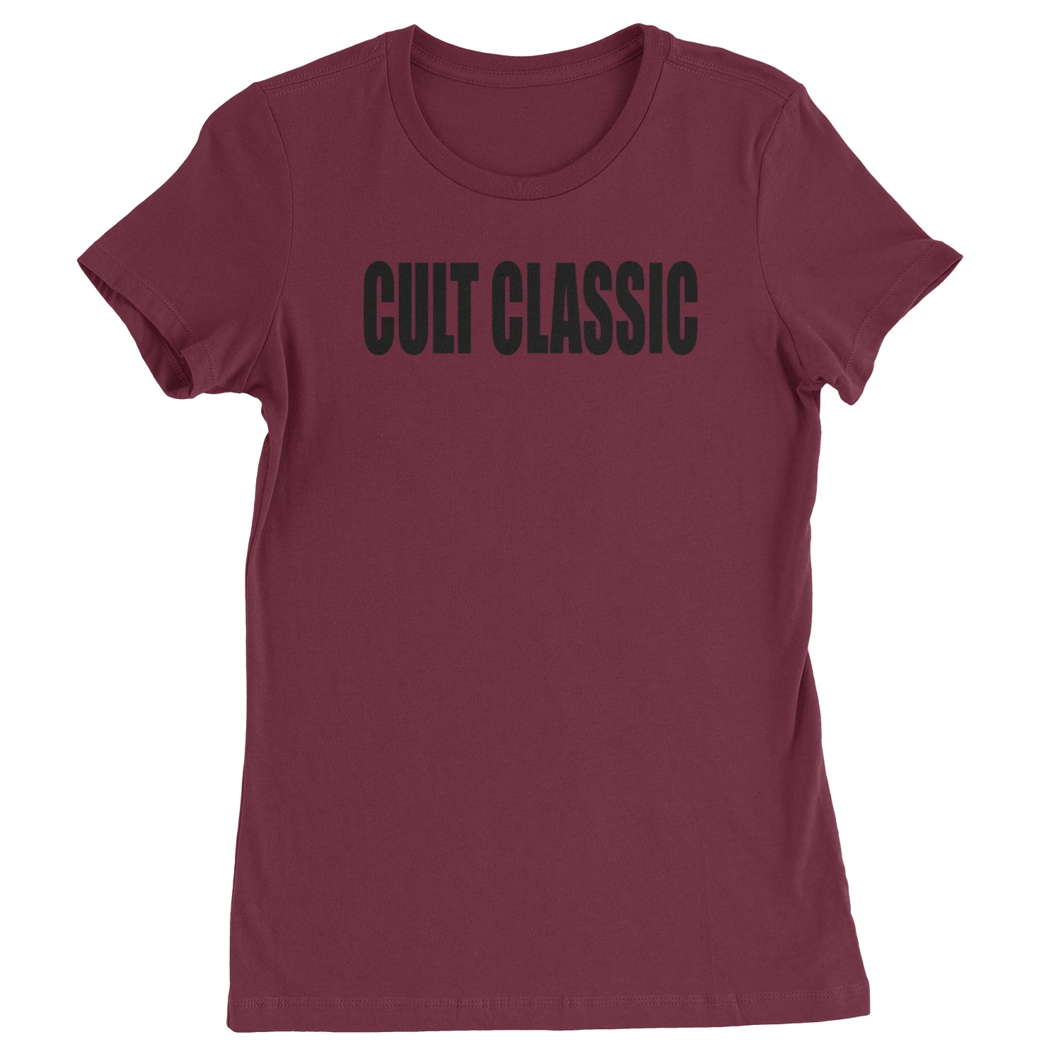 Cult Classic Pop Music Club  Womens T-shirt Maroon