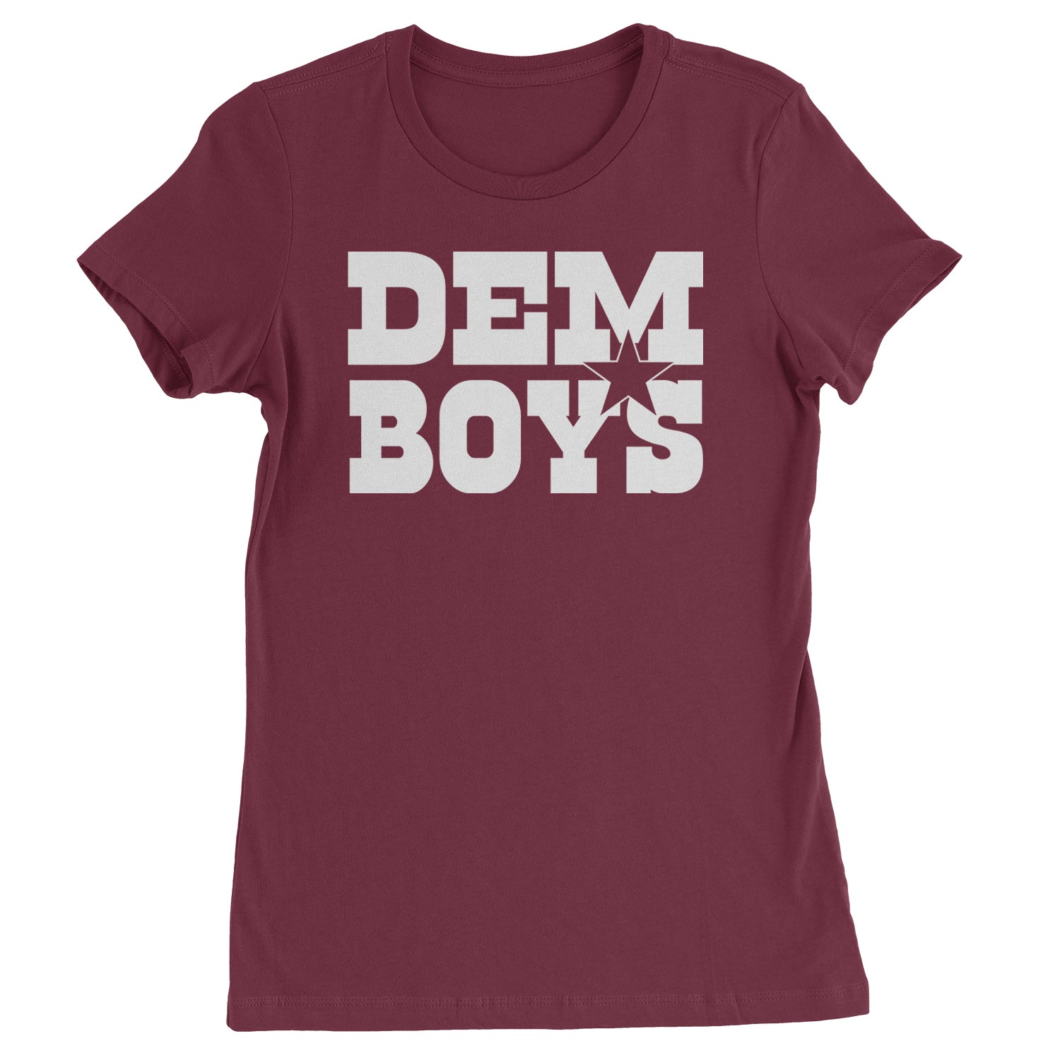 Dem Boys Dallas Football Womens T-shirt Maroon