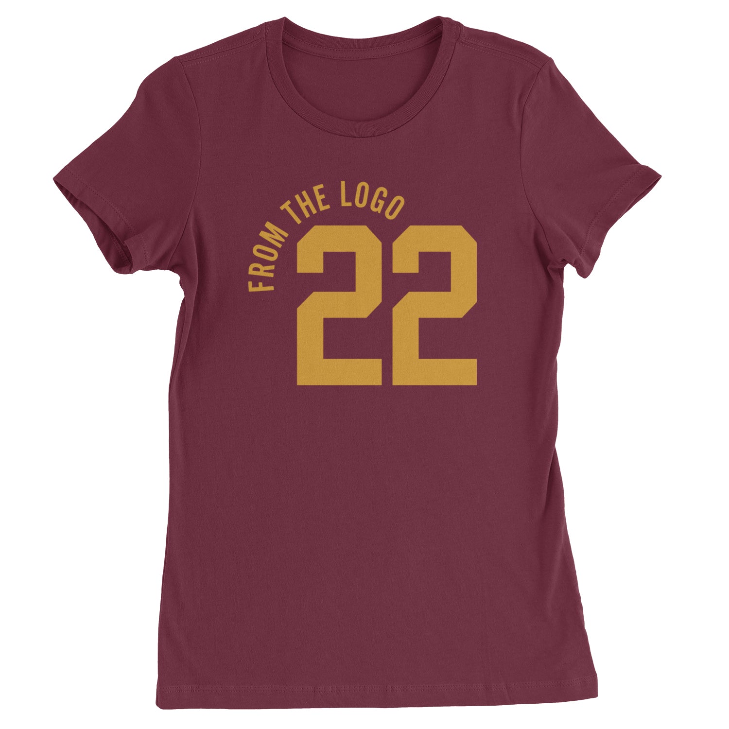 From The Logo #22 Basketball Womens T-shirt Maroon