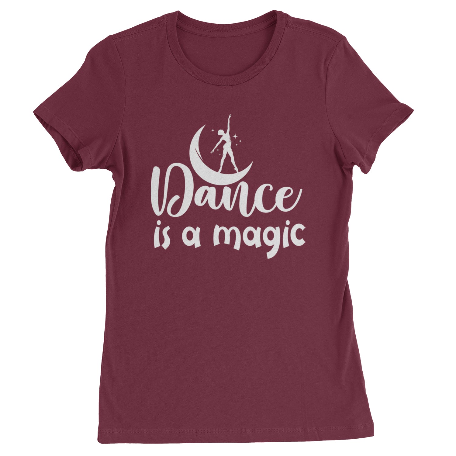 Dance Is Magic Womens T-shirt Maroon