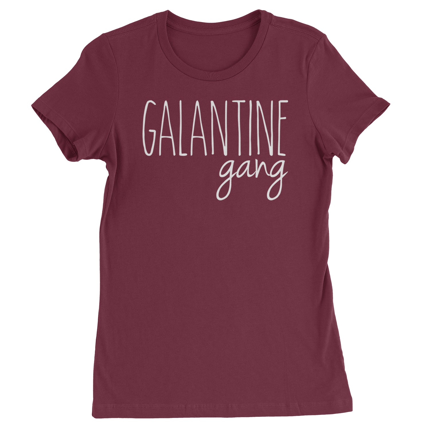 Galentine Gang Valentine's Shirt Womens T-shirt Maroon