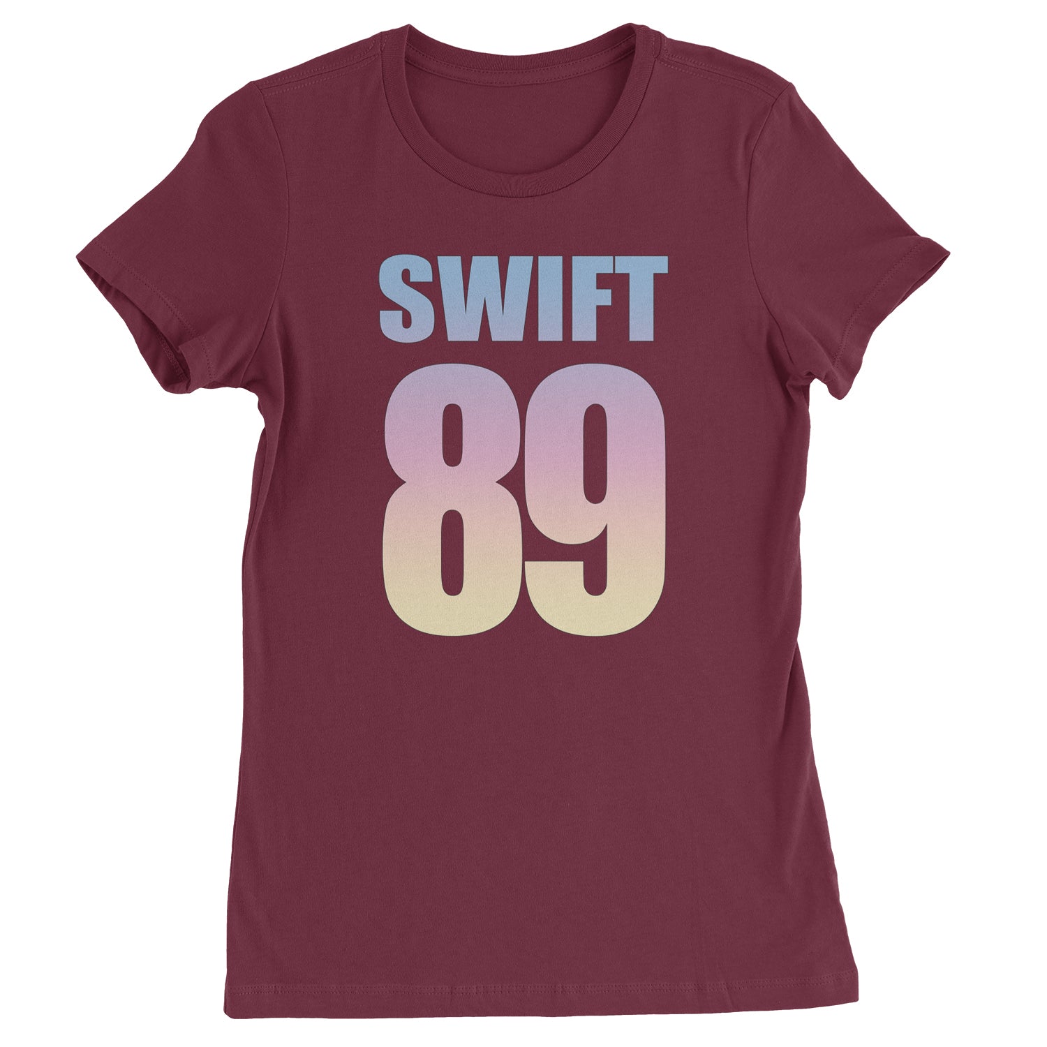 Lover Era Swift 89 Birth Year Music Fan TTPD Womens T-shirt Maroon