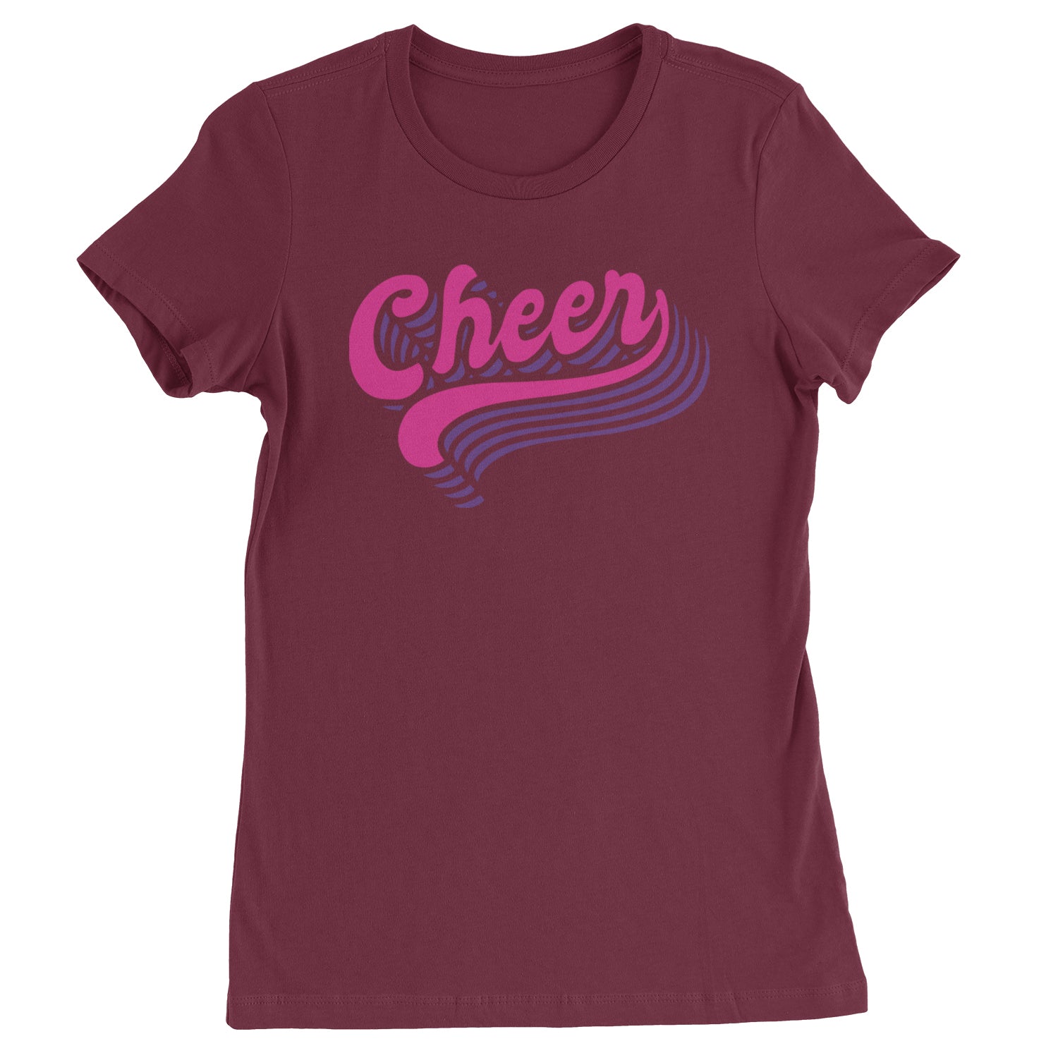 Cheer Pride Womens T-shirt Maroon