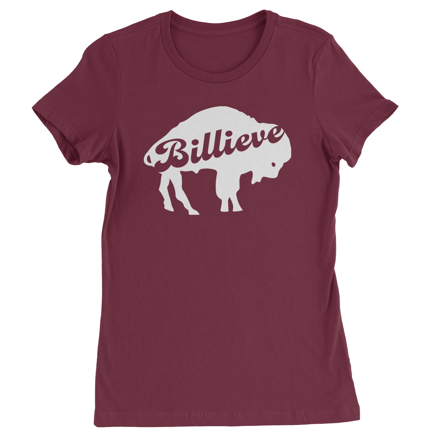 Billieve Bills Mafia Womens T-shirt Maroon