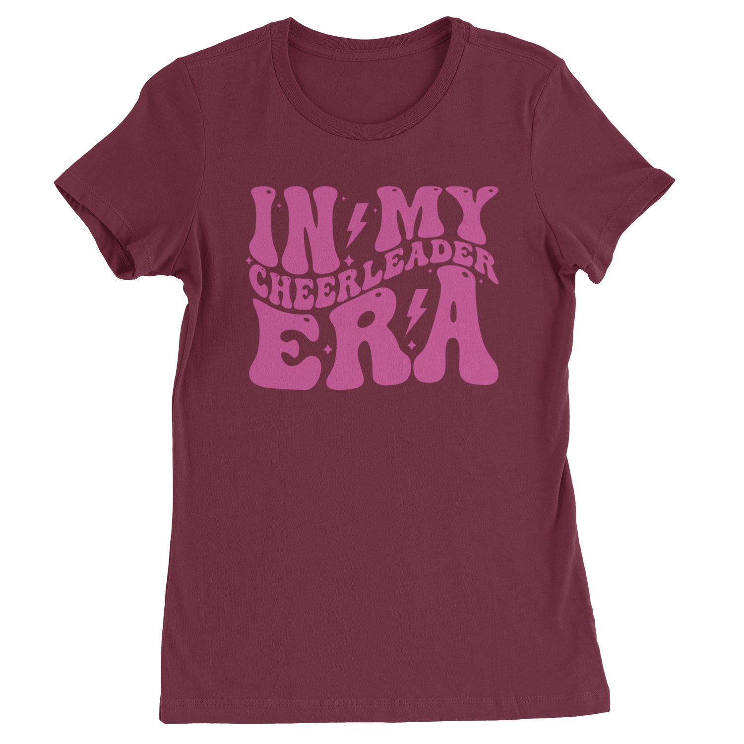 In My Cheerleader Era Womens T-shirt Maroon