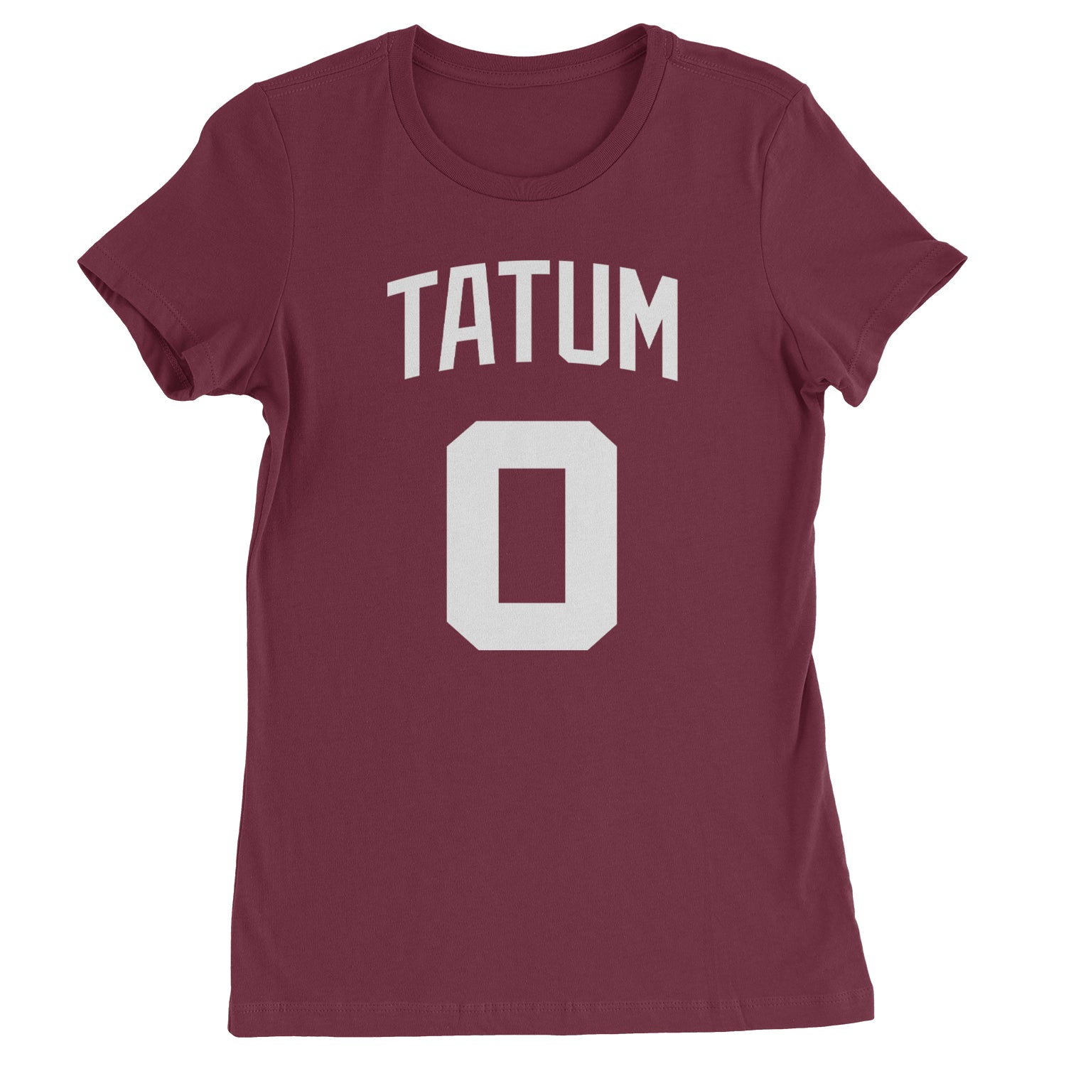 Tatum #0 Boston Basketball Womens T-shirt Maroon