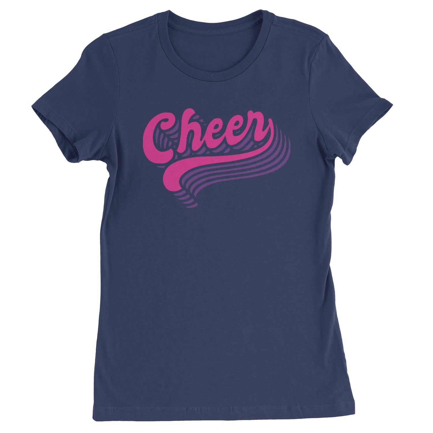 Cheer Pride Womens T-shirt Navy Blue