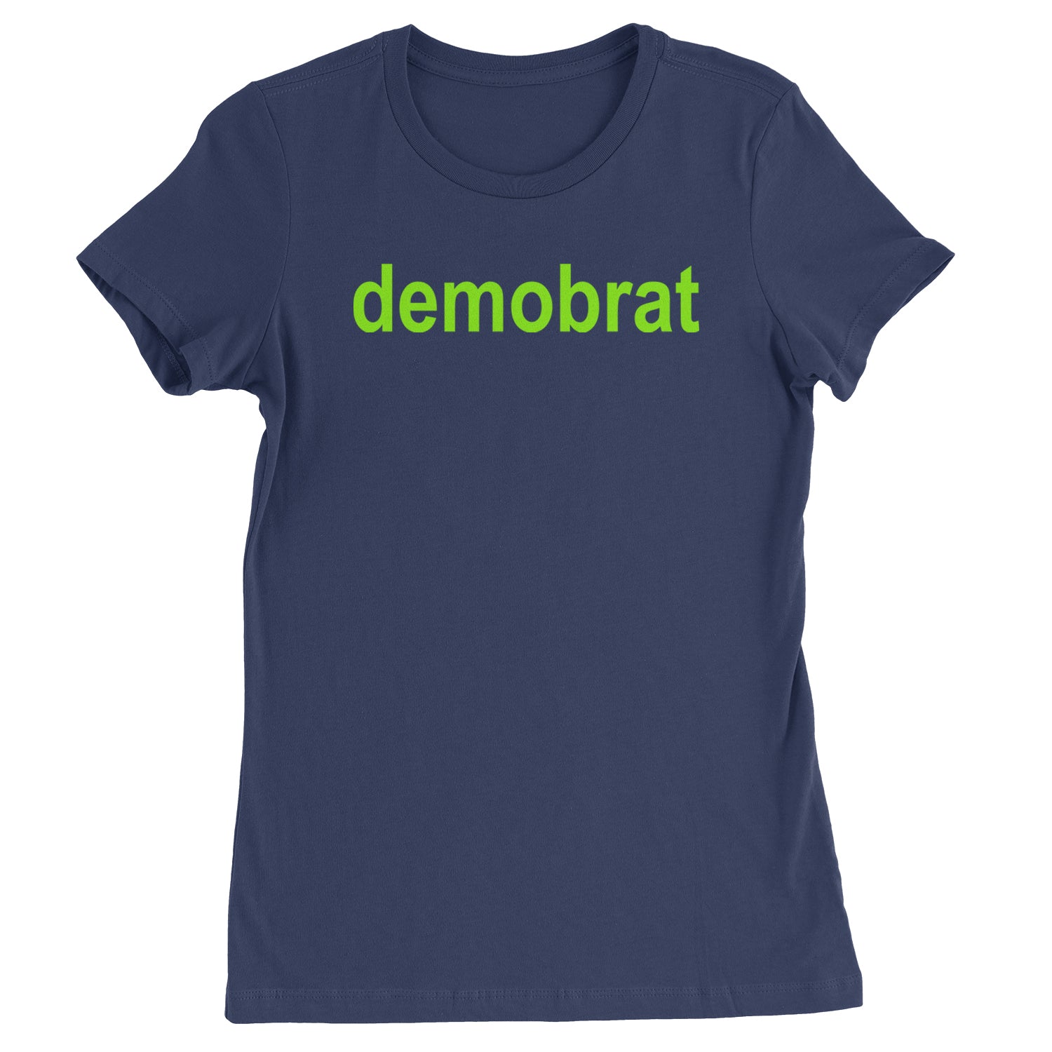 Demobrat Kamala Is Brat Vote Democrat Womens T-shirt Navy Blue