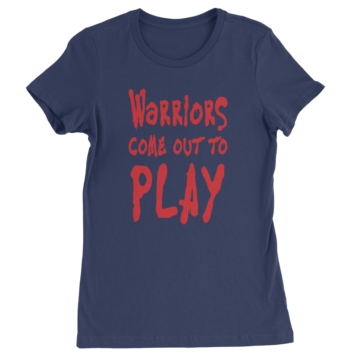 Warriors Come Out To Play  Womens T-shirt Navy Blue