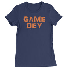 Game Dey Cincinnati Football Womens T-shirt Navy Blue