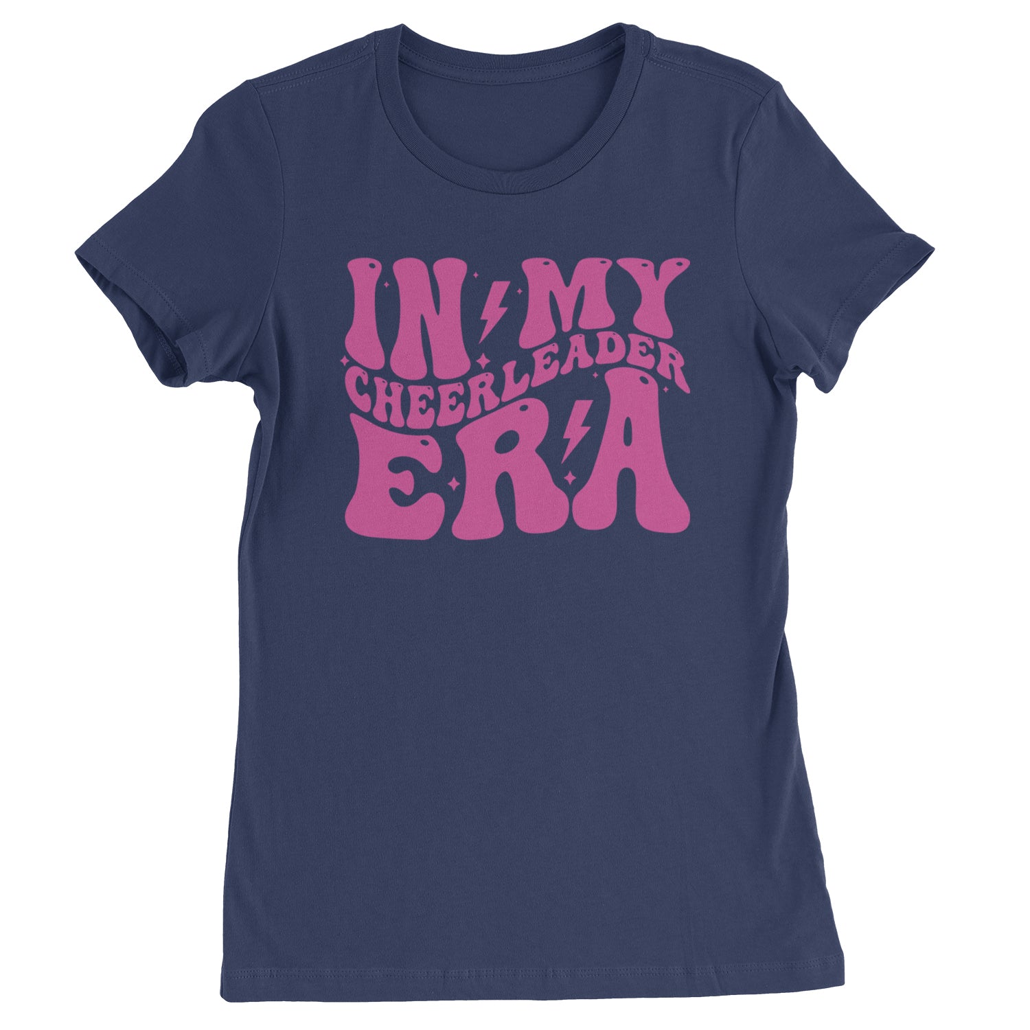 In My Cheerleader Era Womens T-shirt Navy Blue