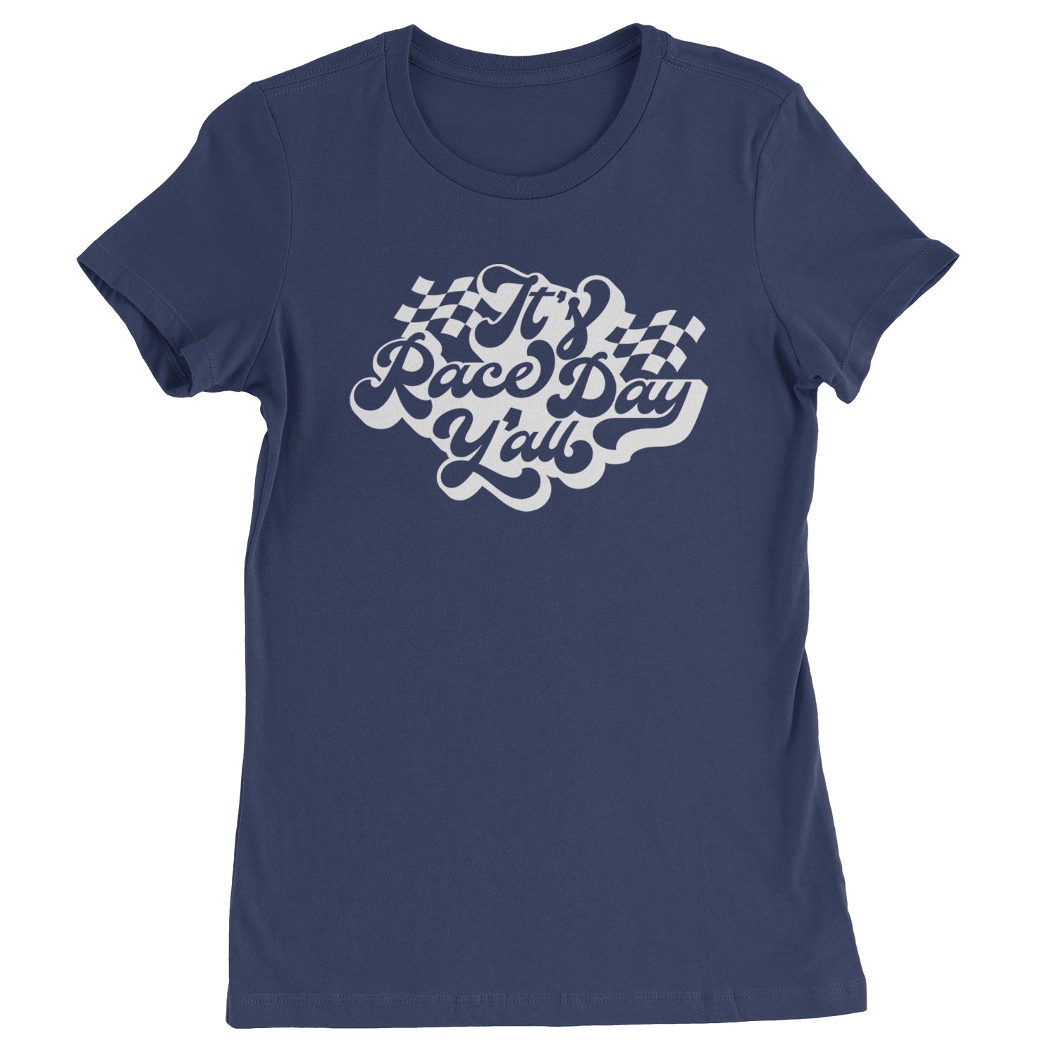 It's Race Day, Y'all Womens T-shirt Navy Blue