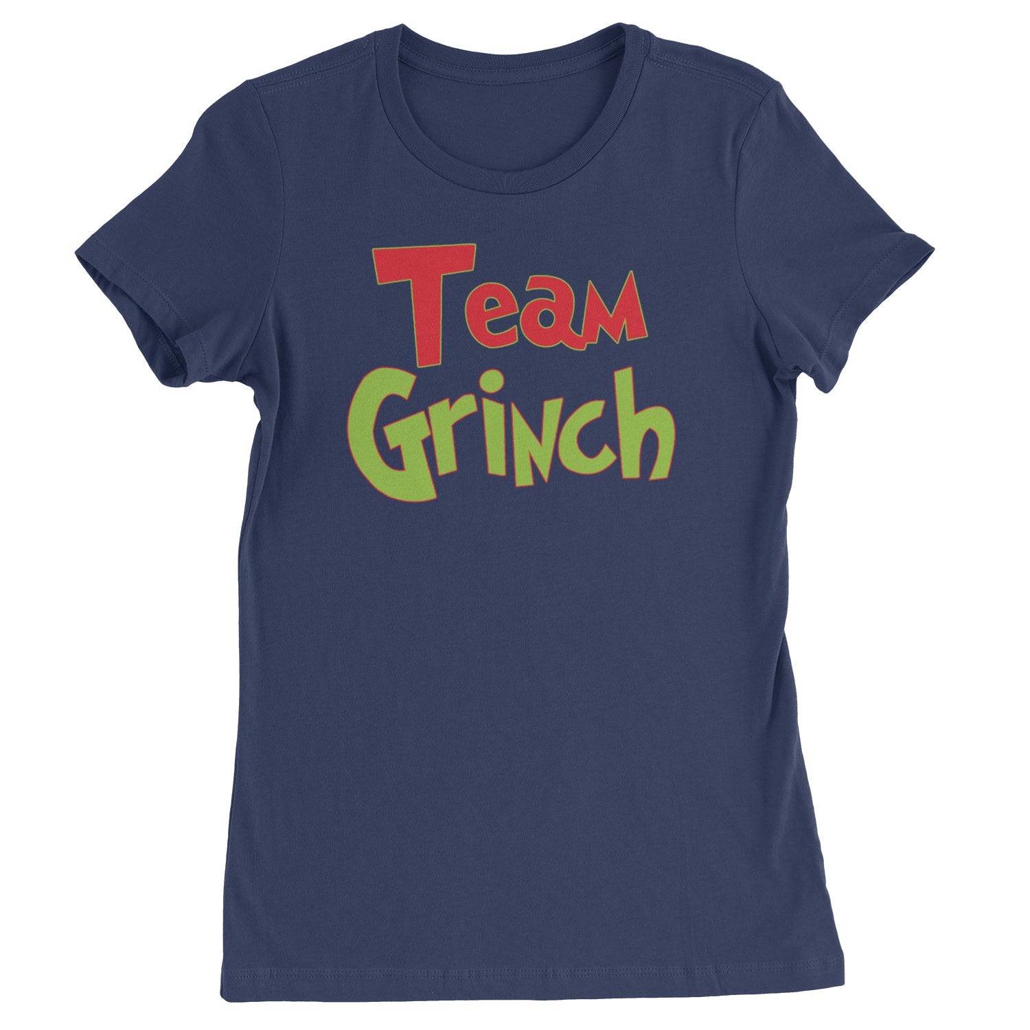 Team Gr-nch Jolly Grinchmas Merry Christmas  Womens T-shirt Navy Blue