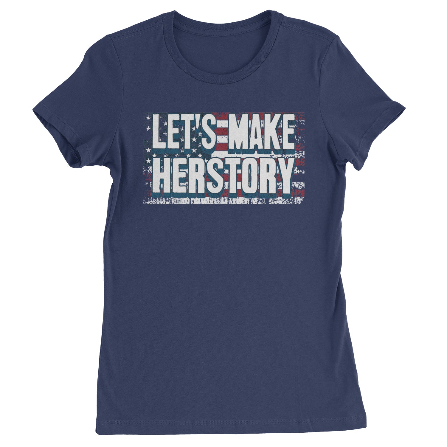 Lets Make Herstory - Support Kamala Harris For President 2024 Womens T-shirt Navy Blue