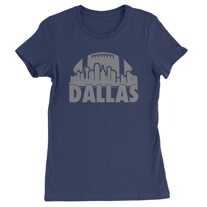 Dallas Texas Skyline Womens T-shirt