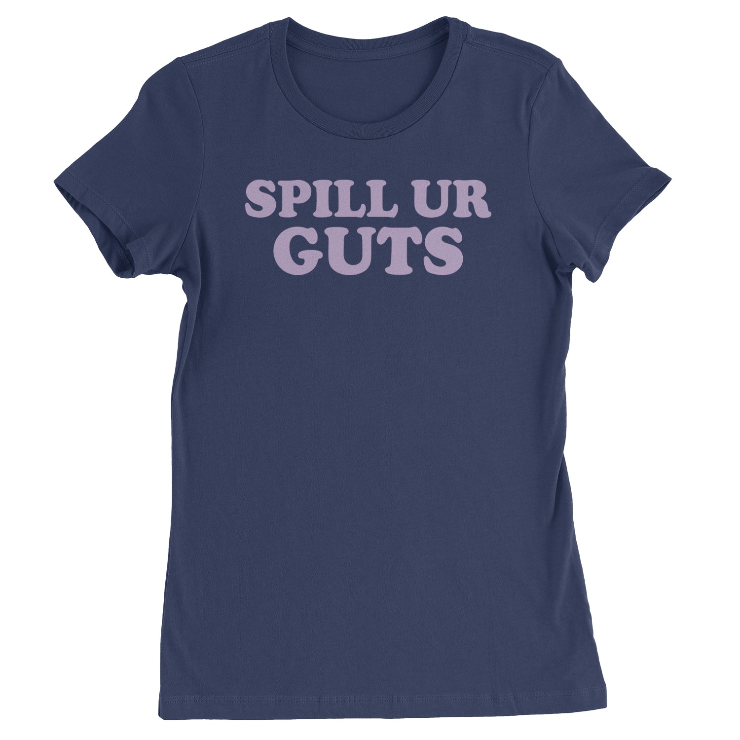 Spill Ur Guts Music Womens T-shirt Navy Blue