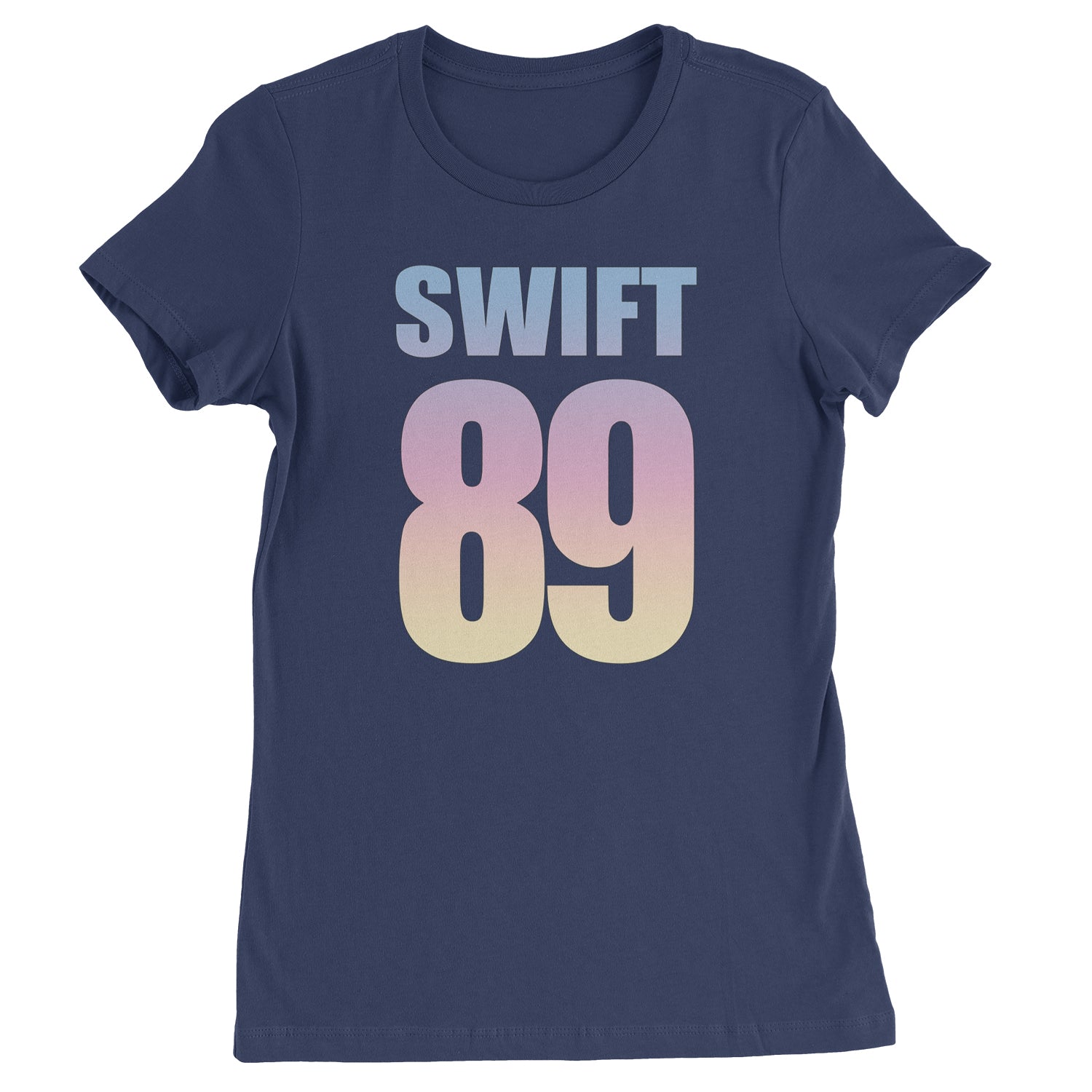 Lover Era Swift 89 Birth Year Music Fan TTPD Womens T-shirt Navy Blue