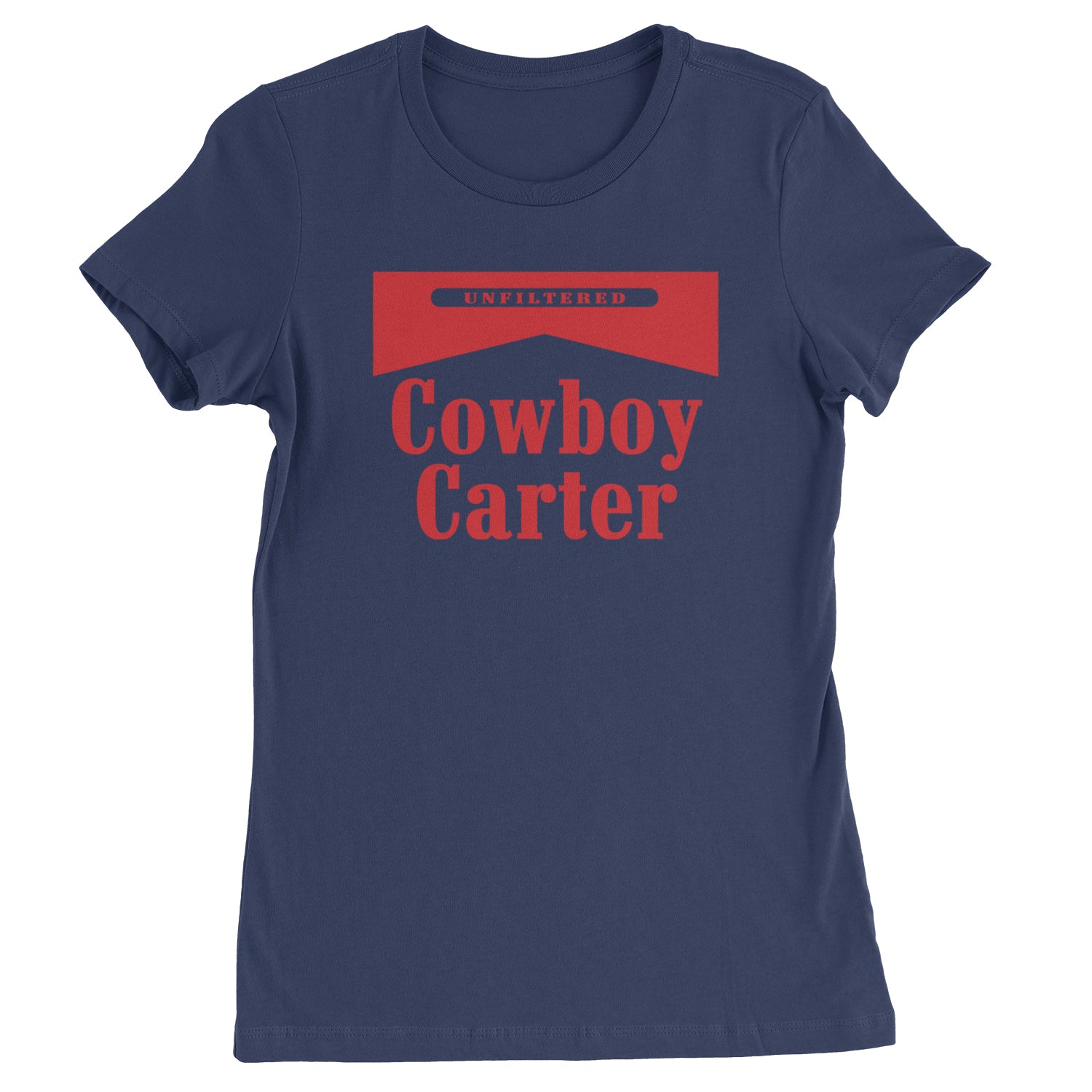 Cowboy Karter Country Act Two  Womens T-shirt Navy Blue