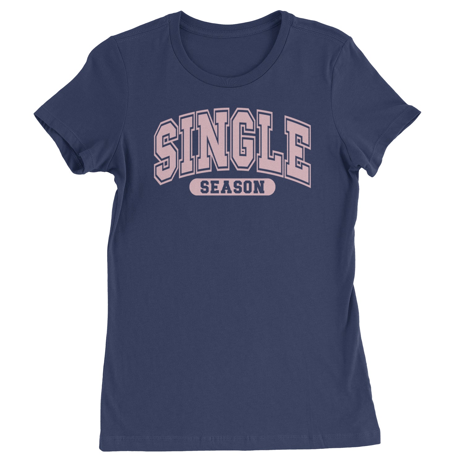 Single Season Valentine's Day  Womens T-shirt Navy Blue