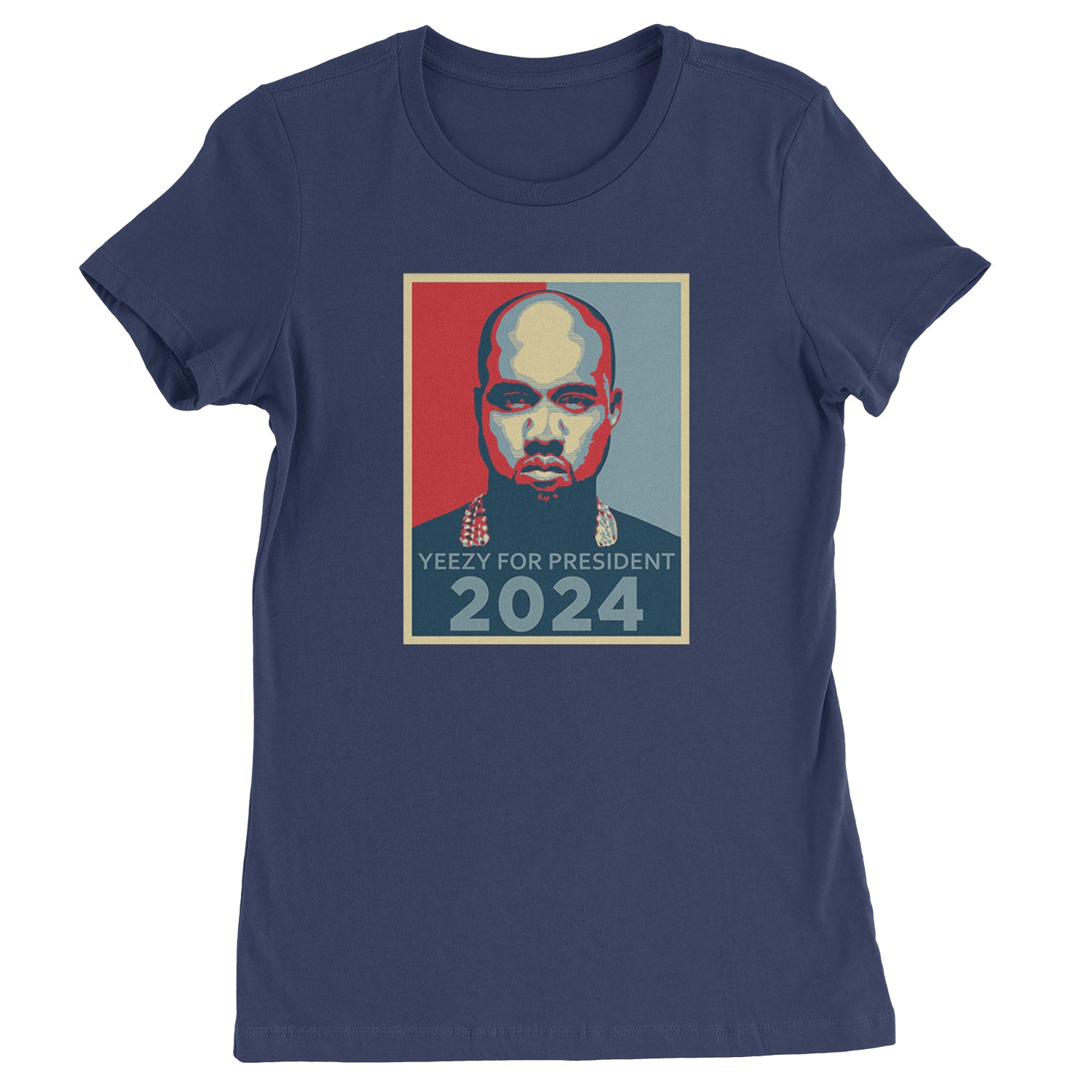 Yeezus For President Vote for Ye Womens T-shirt Navy Blue