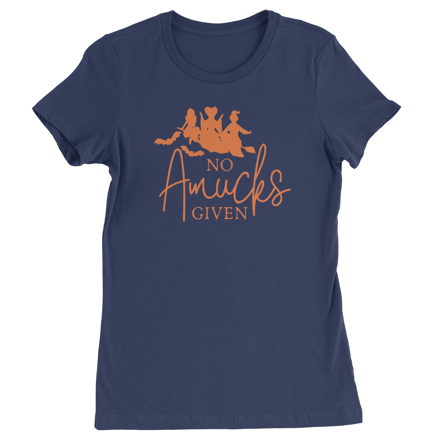 No Amucks Given Hocus Pocus Womens T-shirt Navy Blue