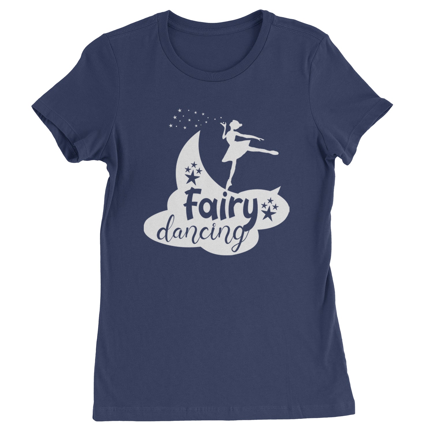 Fairy Dancing Womens T-shirt Navy Blue