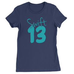 13 Swift 13 Lucky Number Era TTPD Womens T-shirt Navy Blue