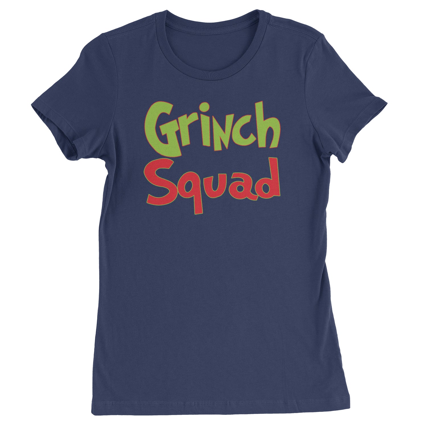 Gr-nch Squad Jolly Grinchmas Merry Christmas  Womens T-shirt Navy Blue