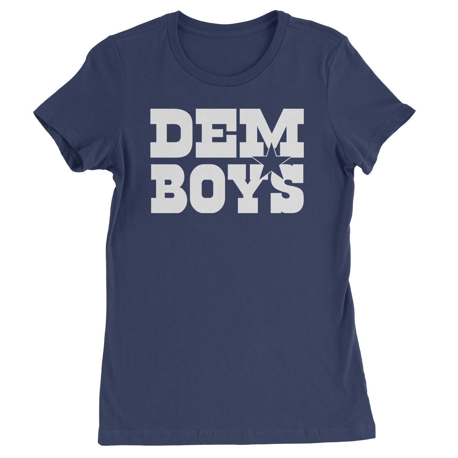 Dem Boys Dallas Football Womens T-shirt Navy Blue