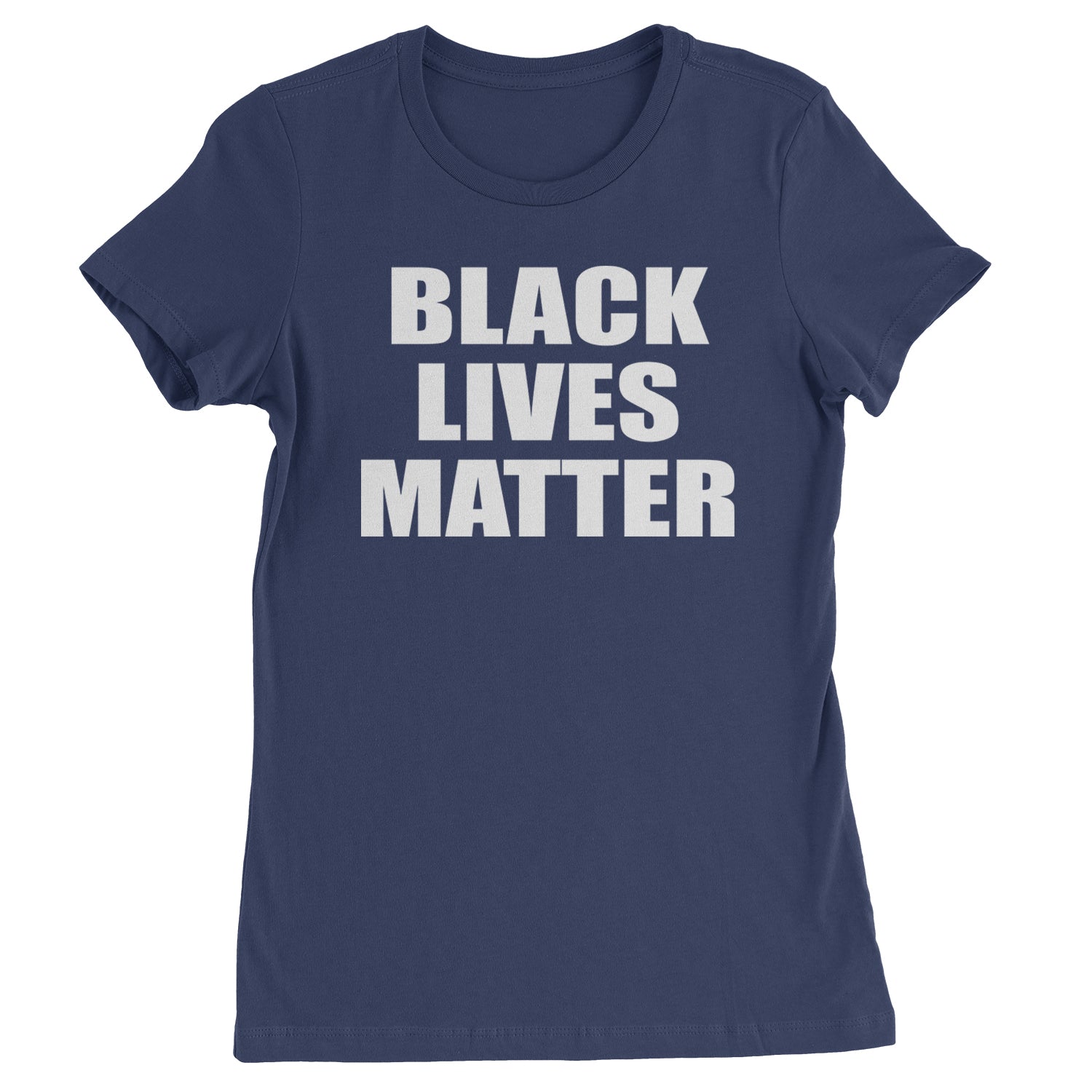 Black Lives Matter BLM Womens T-shirt Navy Blue