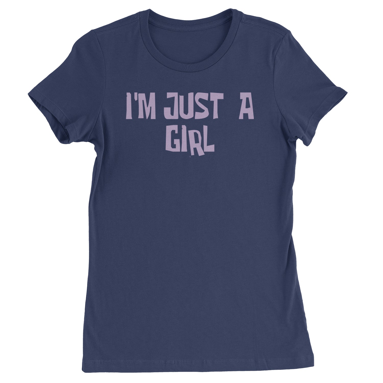 I'm Just A Girl Guts Music Womens T-shirt Navy Blue