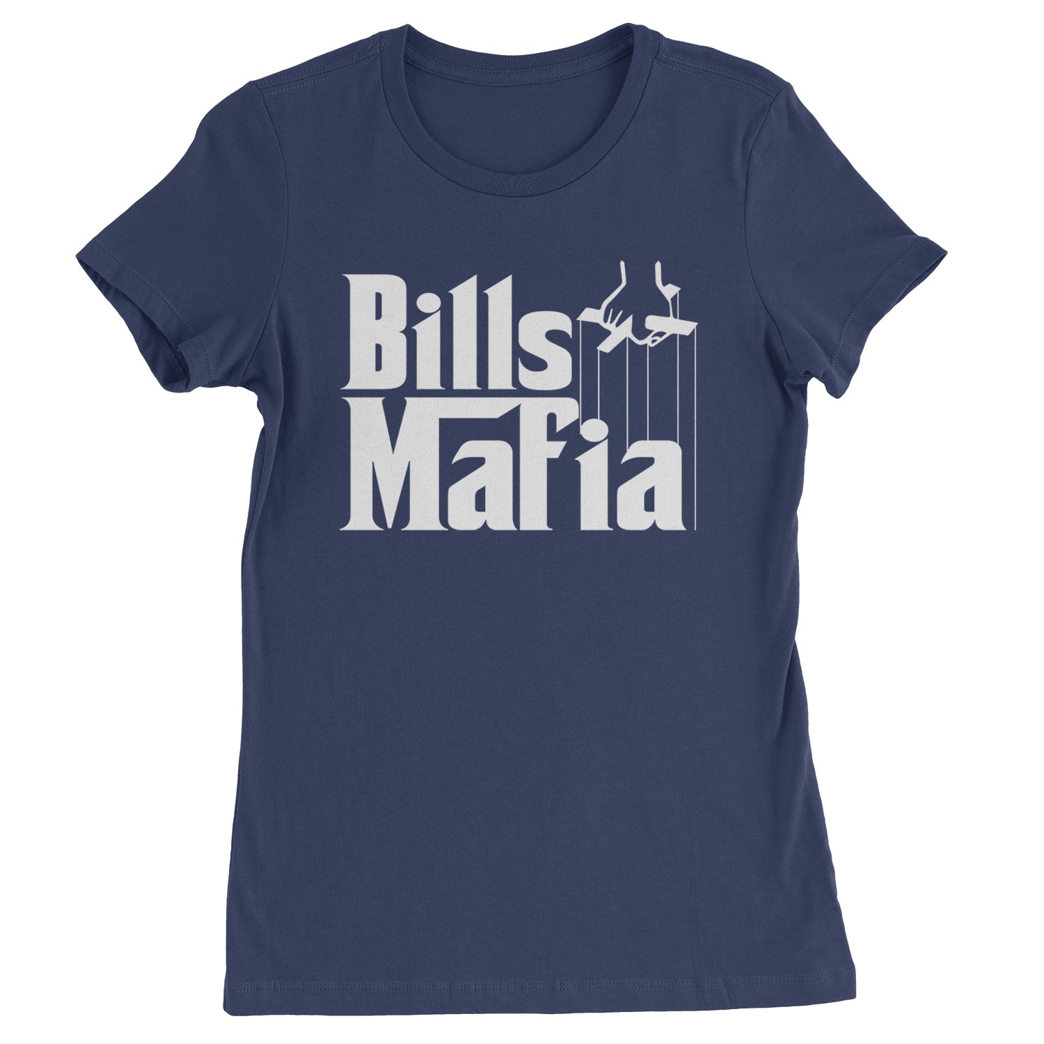 Mafia Bills Mafia Godfather Womens T-shirt Navy Blue