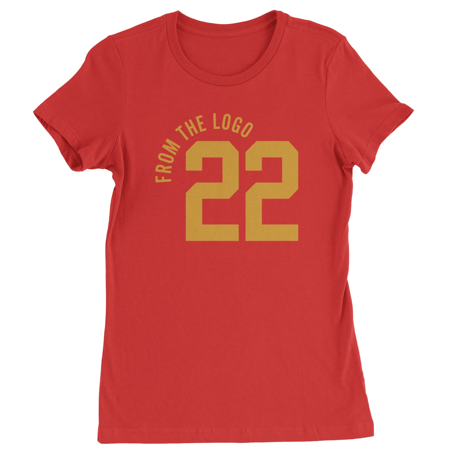 From The Logo #22 Basketball Womens T-shirt Red