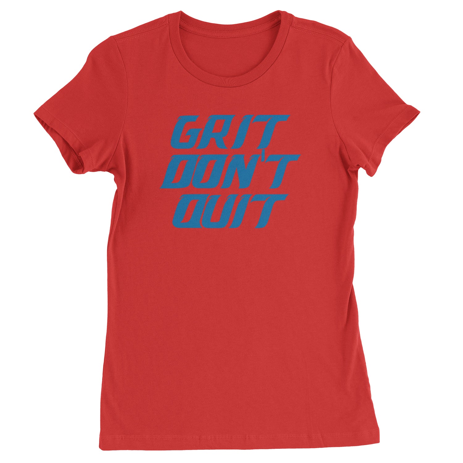 Grit Don't Quit Detroit Grit Womens T-shirt Red