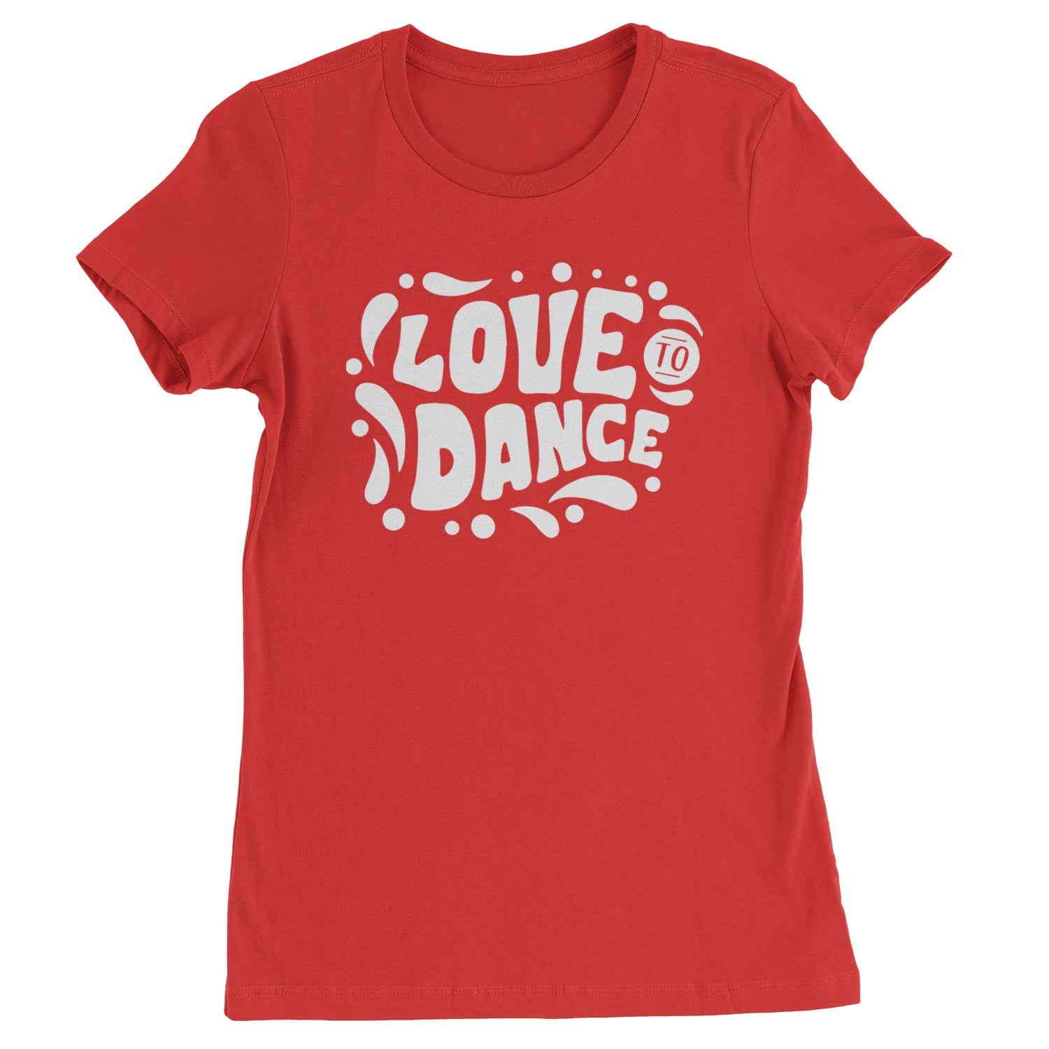 Love To Dance Womens T-shirt Red