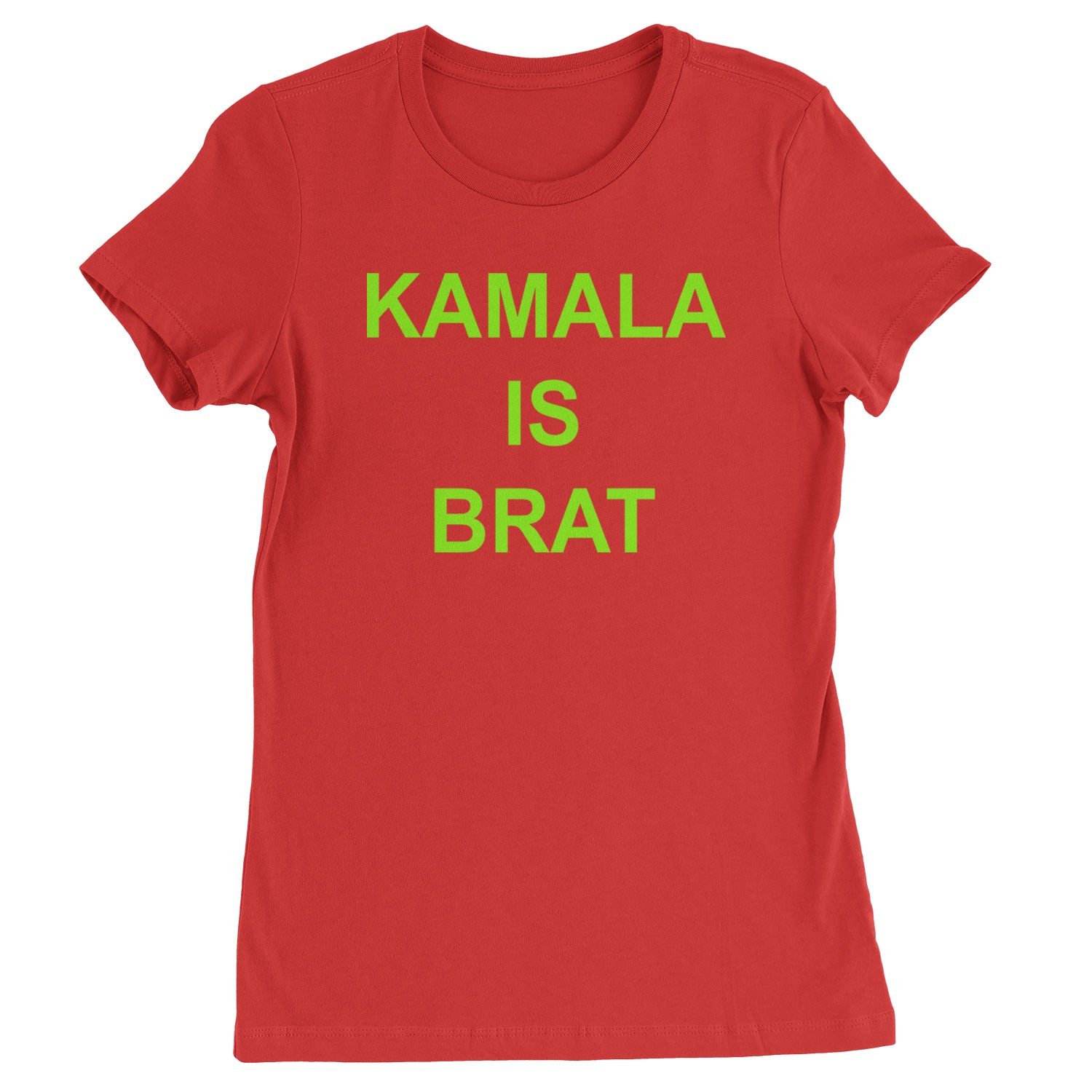 Kamala Is Brat - President Harris 2024 Womens T-shirt Red